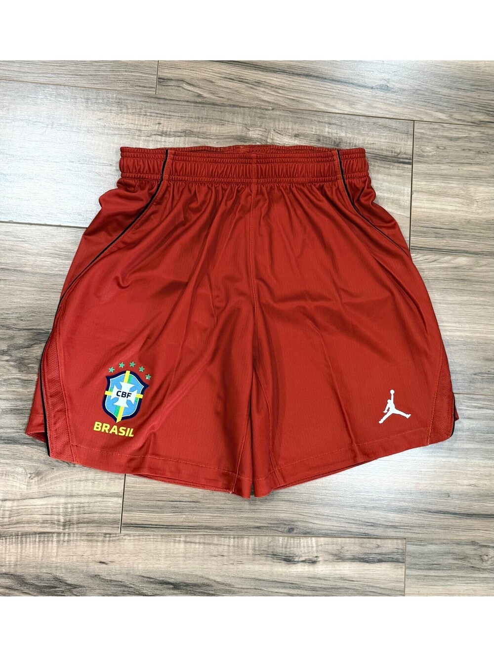 Unreleased Jordan x Brazil Elite Heat-Applied Crest Prototype Soccer Shorts Men